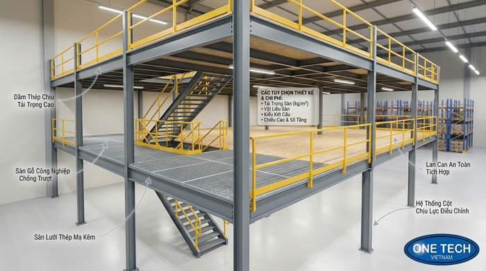 Giá kệ sàn mezzanine Quảng Ngãi theo m2 Báo giá kệ sàn mezzanine Quảng Ngãi theo mét vuông