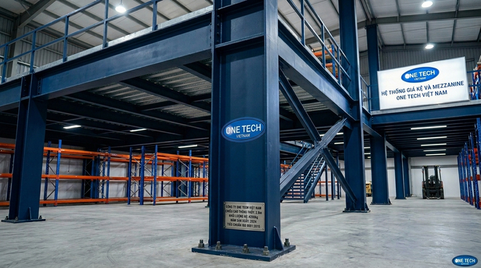 Cột trụ kệ sàn mezzanine Cột trụ kệ sàn mezzanine chịu lực cho kho hàng