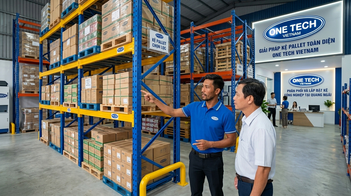 Giải pháp kệ pallet cho kho công nghiệp và bán lẻ Quảng Ngãi