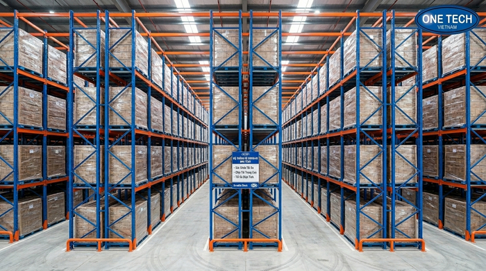 Kệ drive in chứa pallet tải trọng nặng Kệ drive in chứa pallet tải trọng nặng