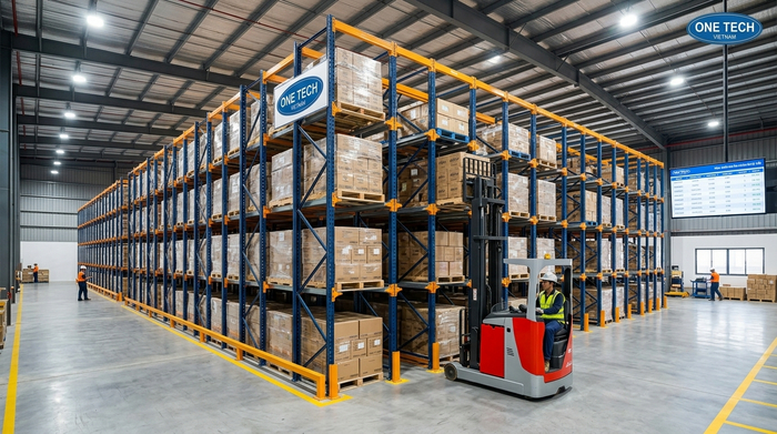 Hệ thống racking công nghiệp dạng drive in Hệ thống racking công nghiệp dạng drive in