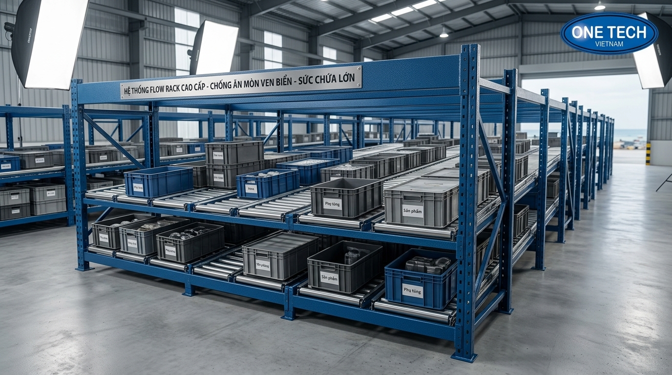 Kệ Flow racks chống ăn mỉ và rỉ sét ven biển Quảng Ngãi Kệ Flow racks chống ăn mỉ và rỉ sét ven biển tại Quảng Ngãi
