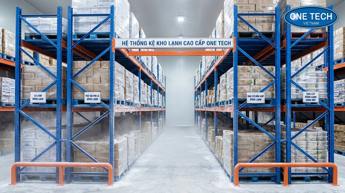 Kệ kho lạnh Quảng Ngãi cho kho công nghiệp Kệ kho lạnh Quảng Ngãi trong kho công nghiệp nhiệt độ thấp