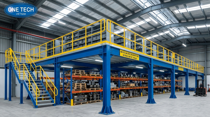 Kệ mezzanine chịu tải nặng Quảng Ngãi Kệ mezzanine chịu tải nặng cho kho hàng Quảng Ngãi
