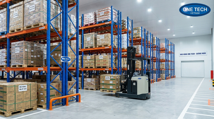 Kệ pallet Selective cho kho nhiều mã hàng tại Quảng Ngãi