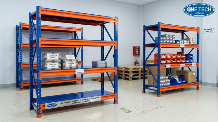 Kệ trung tải độc lập tại Quảng Ngãi Kệ trung tải độc lập cho kho nhỏ tại Quảng Ngãi