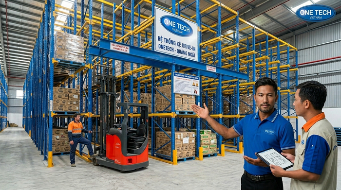 Lắp đặt kệ drive in Quảng Ngãi tại kho công nghiệp Lắp đặt kệ drive in Quảng Ngãi tại kho công nghiệp