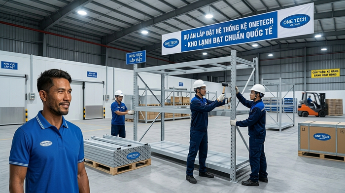 Lắp đặt kệ kho lạnh Quảng Ngãi Quy trình lắp đặt kệ kho lạnh Quảng Ngãi cho kho công nghiệp