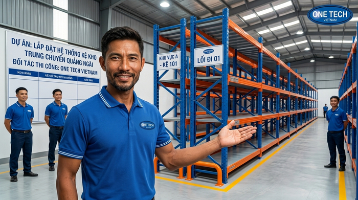 Bàn giao hệ thống kệ kho trung chuyển Quảng Ngãi Bàn giao hệ thống kệ kho trung chuyển Quảng Ngãi sau khi nghiệm thu an toàn