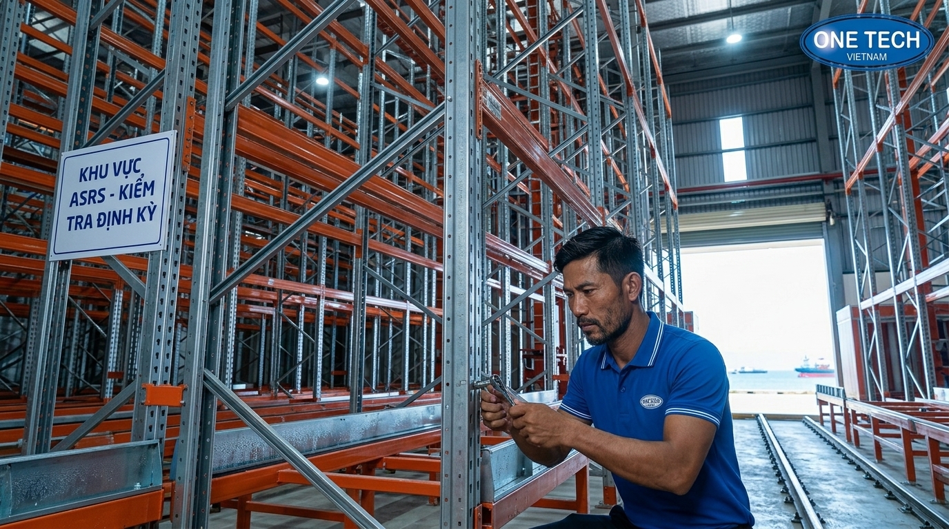 Bảo trì kệ kho ASRS trong môi trường ven biển Quảng Ngãi
