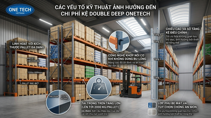Các yếu tố ảnh hưởng đến giá kệ Double Deep Quảng Ngãi