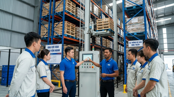 Đào tạo quy trình vận hành Stacker-Crane Quảng Ngãi sau lắp đặt