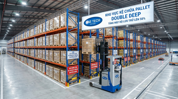 Kệ Double Deep cho kho thông minh tại Quảng Ngãi