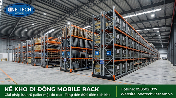 Kệ kho di động Quảng Ngãi cho kho công nghiệp Kệ kho di động Quảng Ngãi dùng cho kho công nghiệp và kho pallet