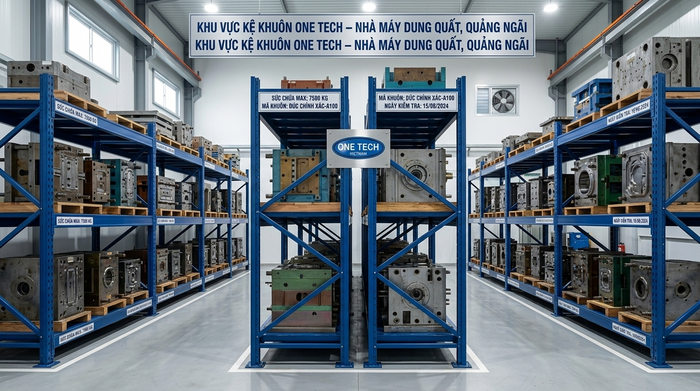Kệ Khuôn Quảng Ngãi trong kho sản xuất tại khu vực Dung Quất