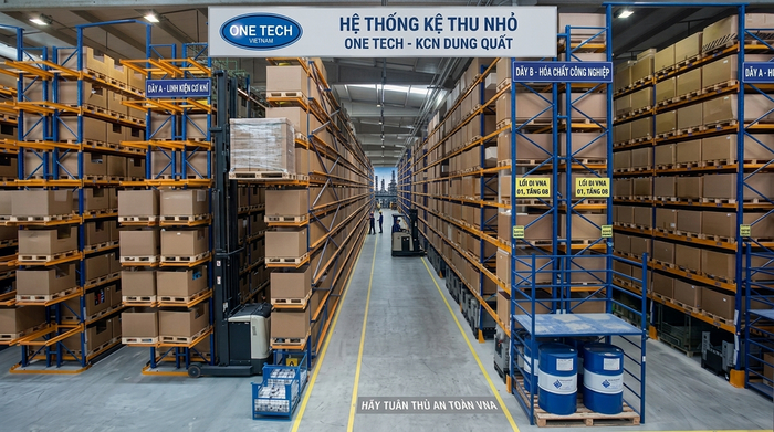 Kệ narrow aisle cho kho công nghiệp Dung Quất Quảng Ngãi Kệ Narrow Aisle Quảng Ngãi ứng dụng cho kho tại khu vực Dung Quất