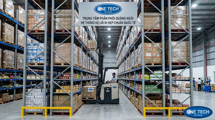 Kệ narrow aisle cho kho phân phối tại Quảng Ngãi Kệ Narrow Aisle Quảng Ngãi cho kho phân phối và đại lý hàng hóa