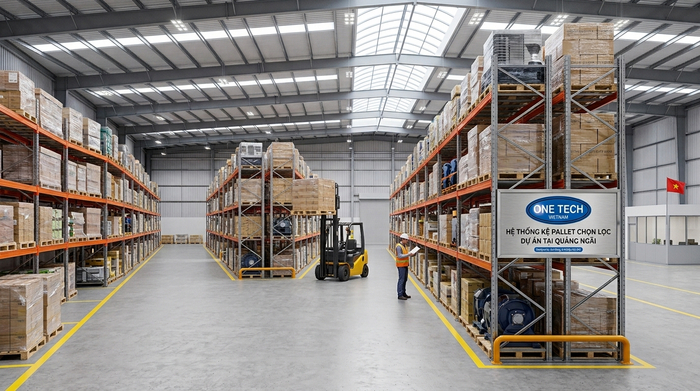 Kệ Selective cho kho pallet tại Quảng Ngãi
