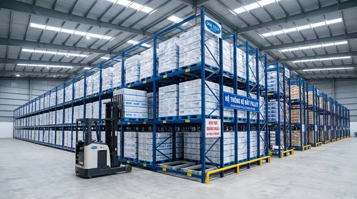 Điều kiện kho phù hợp với kệ Push Back Quảng Ngãi Kho hàng phù hợp lắp kệ Push Back tại Quảng Ngãi