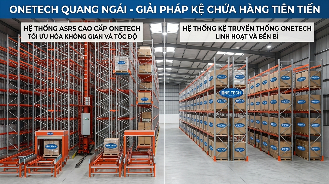 So sánh ASRS và kệ kho truyền thống cho kho tại Quảng Ngãi