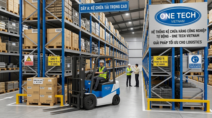 Thiết kế kệ kho thông minh theo tải trọng và xe nâng