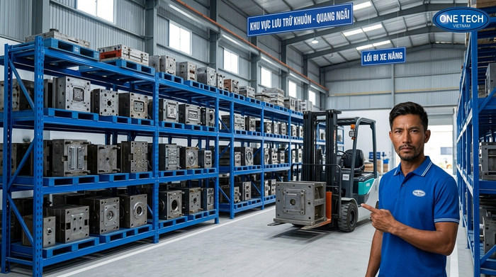 Tối ưu mật độ lưu trữ bằng Kệ Khuôn Quảng Ngãi trong nhà xưởng