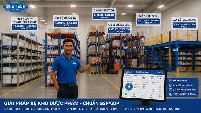 Báo giá kệ kho dược phẩm Quảng Ngãi theo từng dòng kệ