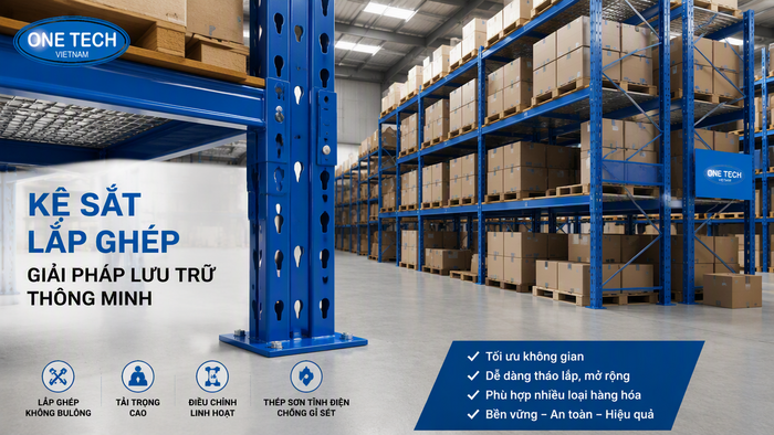 Cấu tạo kệ xếp chồng thép hộp Cấu tạo kệ xếp chồng bằng thép hộp chịu lực