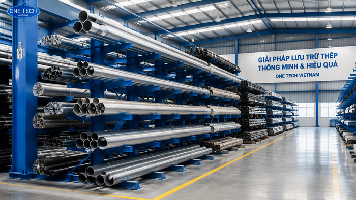 Kệ để ống thép Quảng Ngãi cho kho vật liệu xây dựng Kệ để ống thép Quảng Ngãi trong kho vật liệu xây dựng