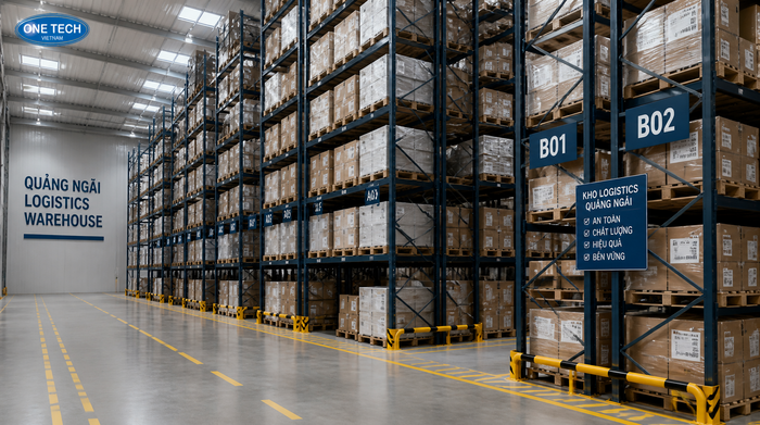 Kệ Selective dùng cho kho nhiều SKU Kệ Selective cho kho logistics nhiều mã hàng tại Quảng Ngãi