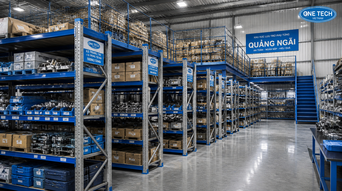 Kệ trung tải linh hoạt cho kho logistics nhỏ Kệ trung tải cho kho phụ trợ và kho linh kiện tại Quảng Ngãi