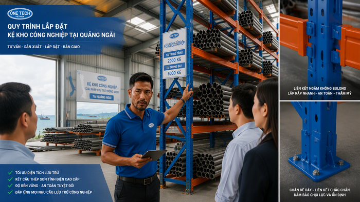 Quy trình lắp đặt kệ để ống thép Quy trình lắp đặt kệ để ống thép Quảng Ngãi