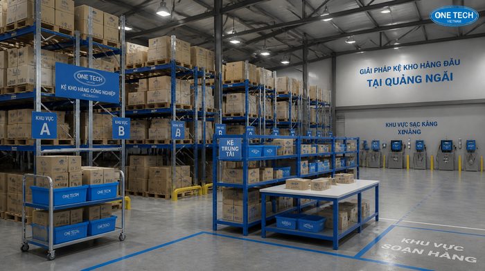 Ứng dụng kệ kho logistics Quảng Ngãi Ứng dụng kệ kho logistics trong nhà kho tại Quảng Ngãi