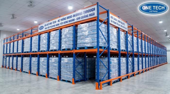 Kệ trung tải cho khu nhặt hàng lẻ FMCG Kệ trung tải dùng cho khu soạn hàng FMCG tại Quảng Ngãi